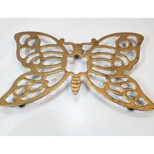 Vintage Leonard Silver Plate Butterfly Shaped Trivet Hanging Decorative Kitchen